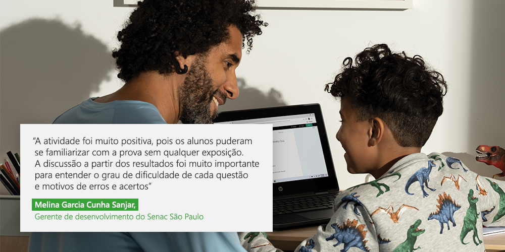 Senac São Paulo habilita simulados online no Ensino Médio por meio do Microsoft Forms